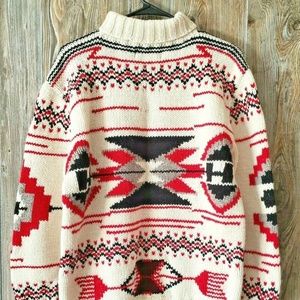 VTG RALPH LAUREN MENS WOOL SKI SWEATER MEDIUM